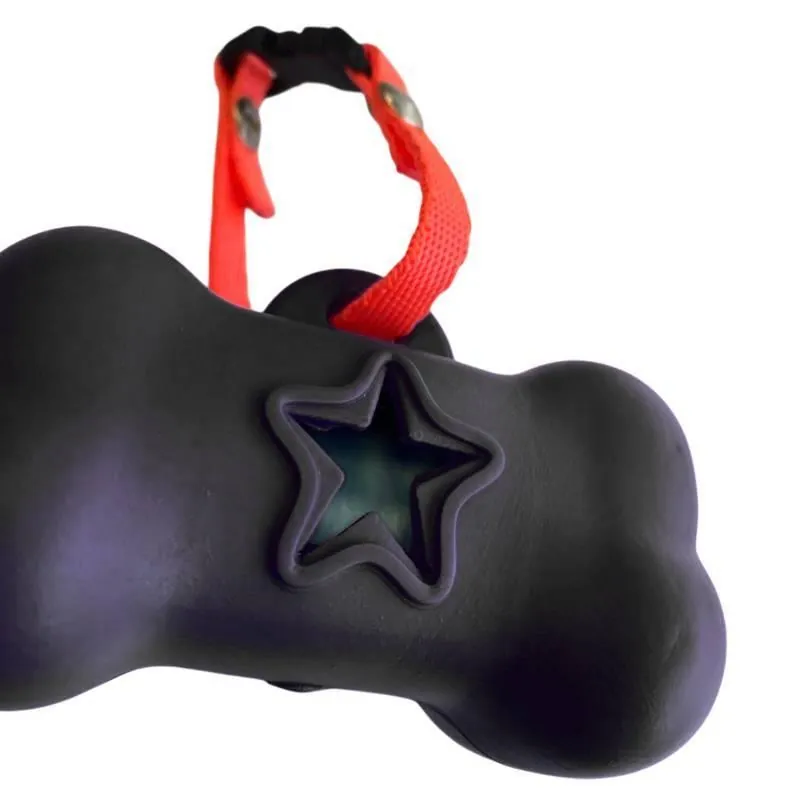 Paw Day - Dispensador Goma Negro ** Gratis 1 Rollo Bolsas