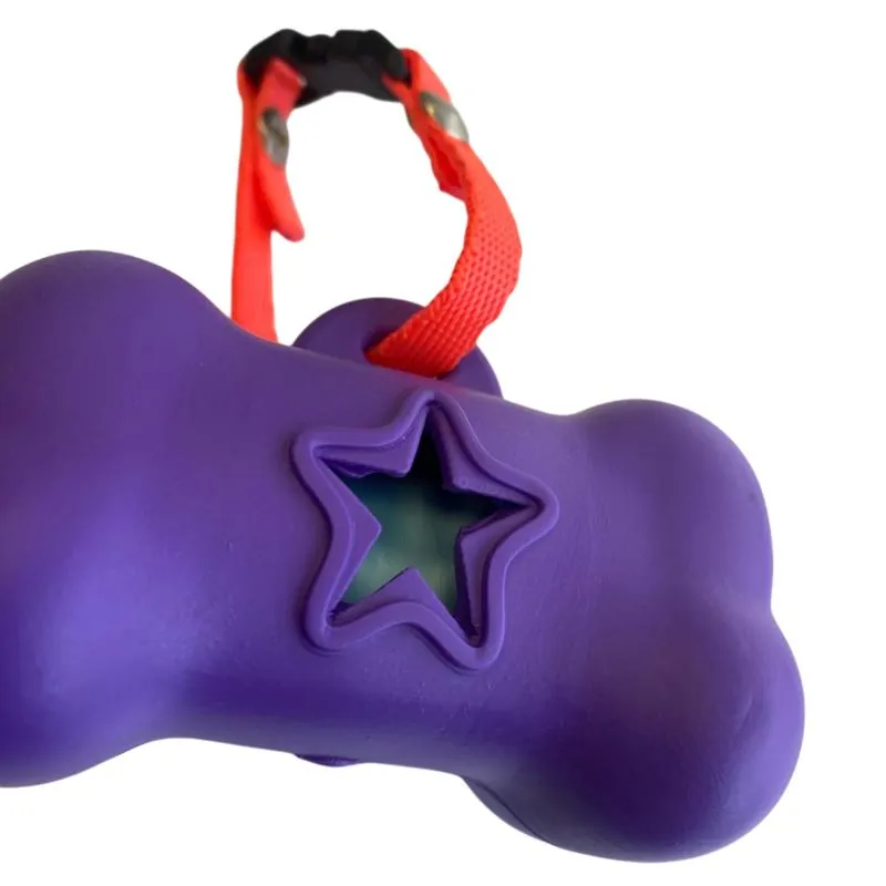 Paw Day - Dispensador Goma Morado ** Gratis 1 Rollo Bolsas
