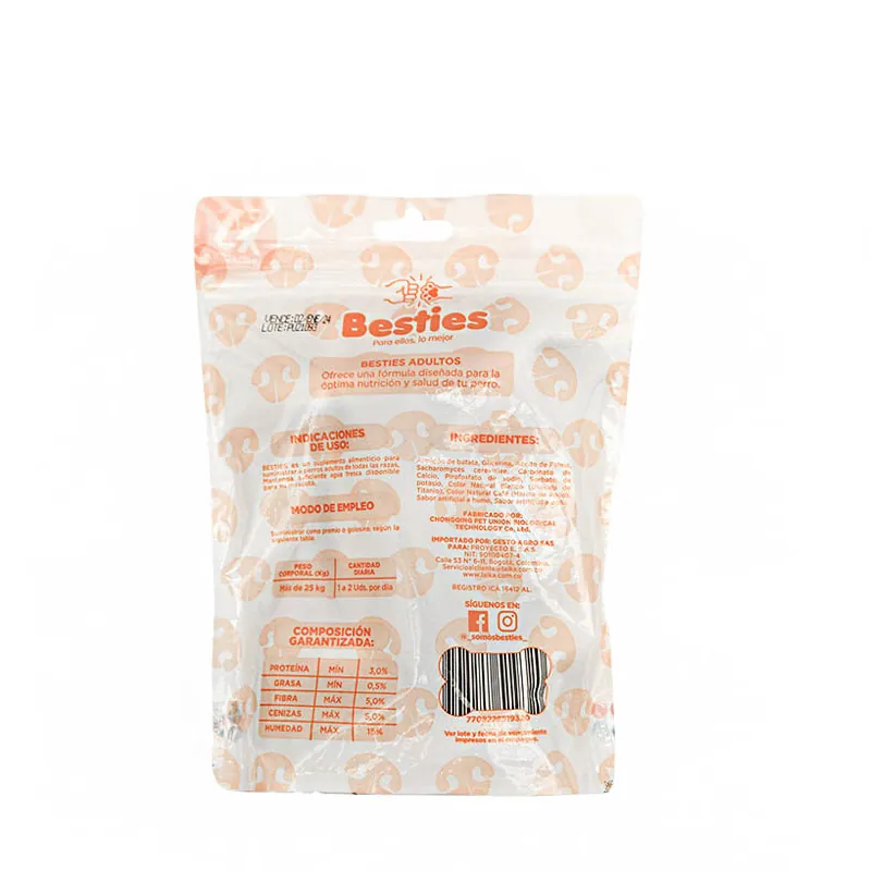 Besties - Huesos Masticables Mini Sabor Pollo