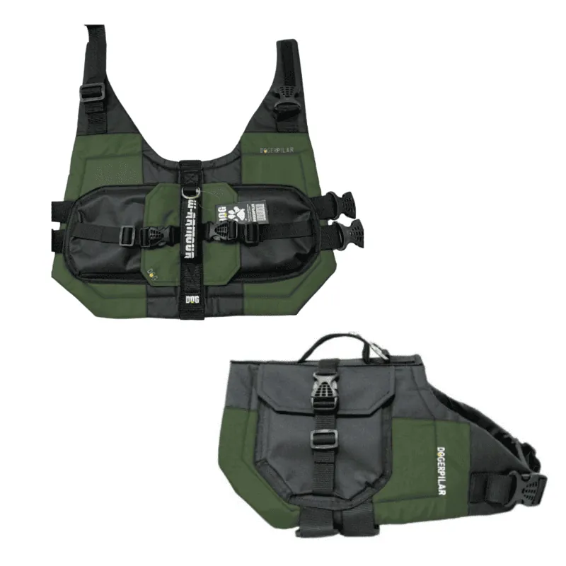Dogerpilar - Chaleco Bolsillos Verde Militar