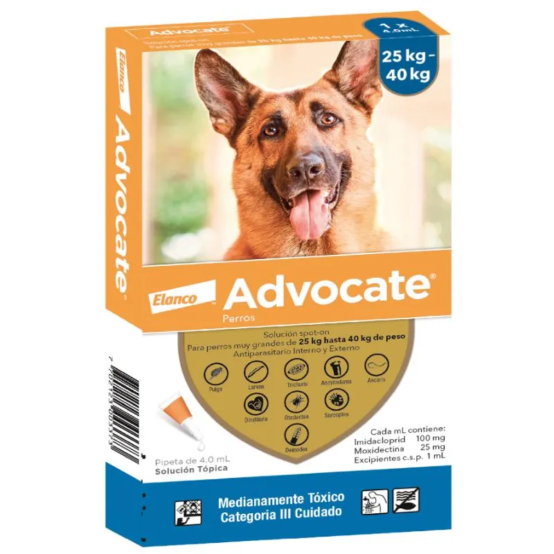 Advocate - Perros De 25 Hasta 40 Kg.