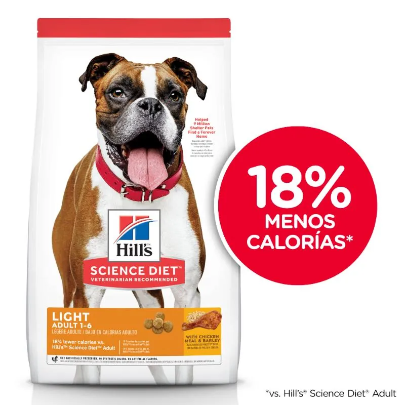 Hills Sd - Alimento Light Bajas Calorías Perro Adulto Sabor Pollo
