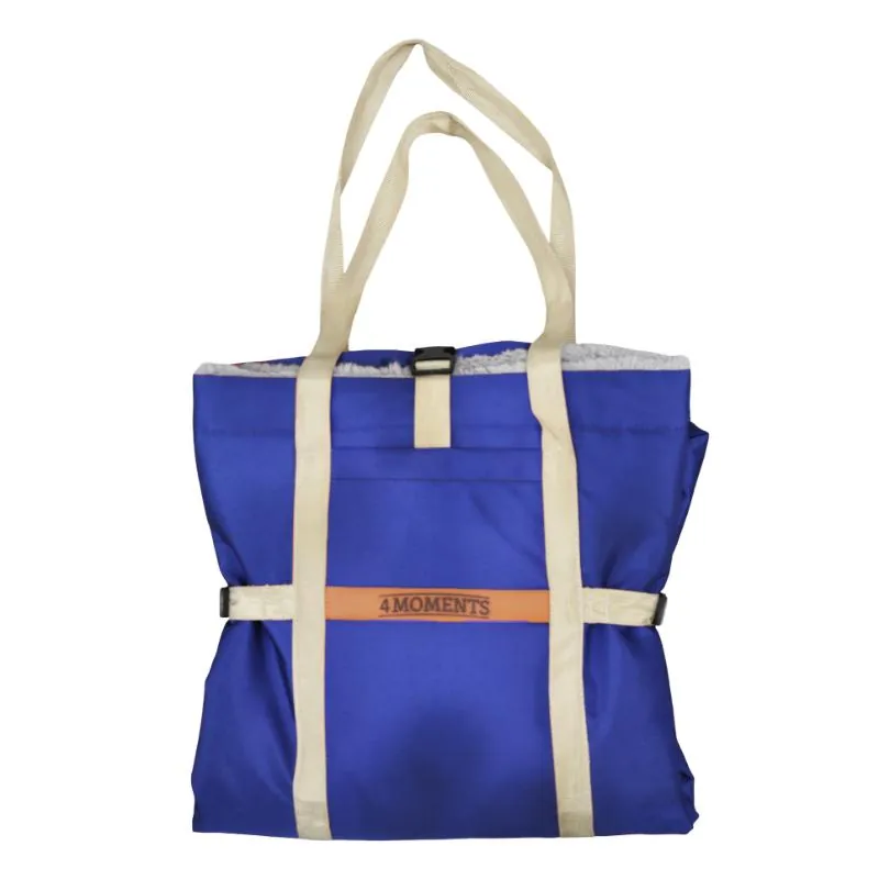 4 Moments - Bolso Tapete Azul / Café 110x80 cm