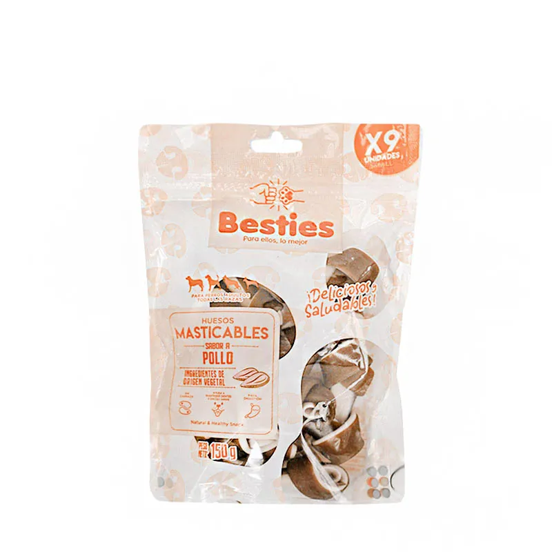 Besties - Huesos Masticables Mini Sabor Pollo