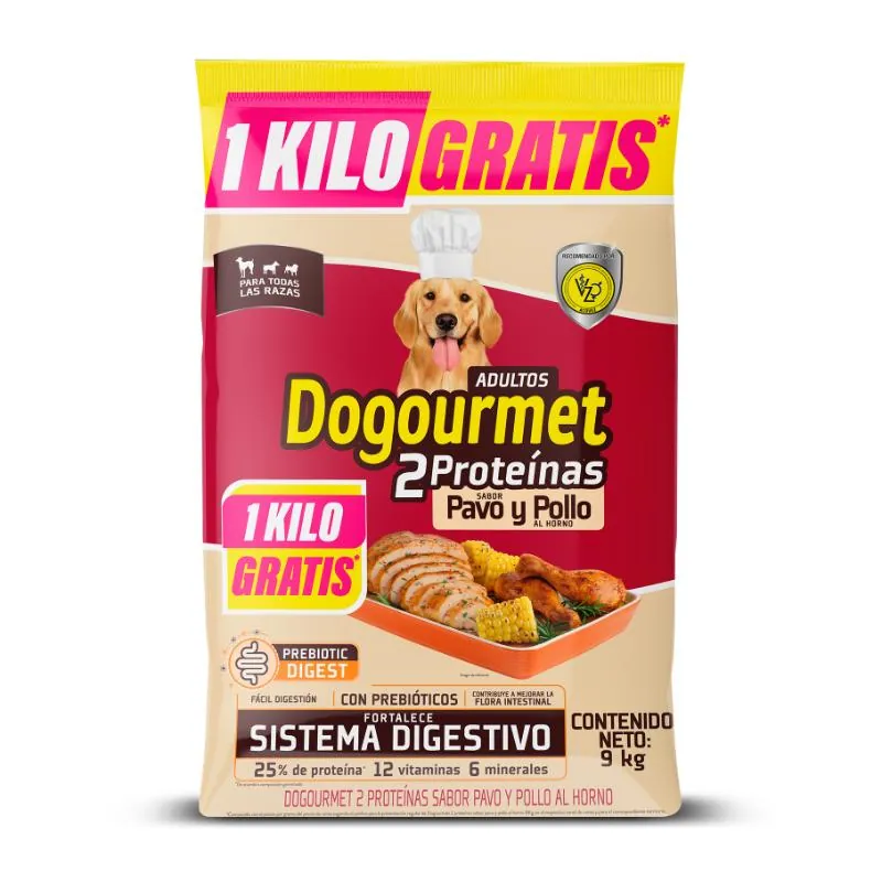 Dogourmet- Alimento sabor Pavo y Pollo al Horno