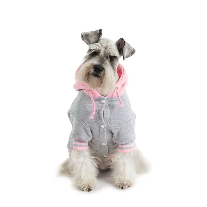 Valentín For Pets - Beisbolera Rosa -Gris