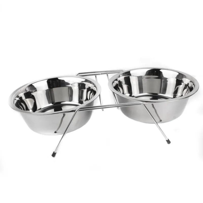 Paw Day - Plato Doble Elevado Metal Grande 43x11 cm