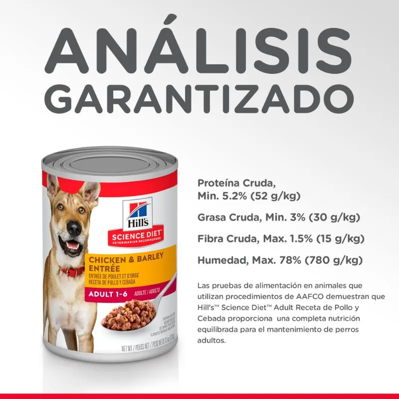 Hills Sd- Alimento Húmedo Perro Adulto Sabor Pollo