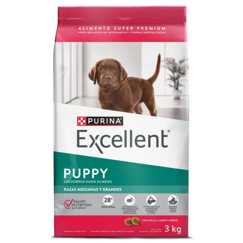 Excellent - Cachorros Razas Medianas Y Grandes Pollo Y Arroz
