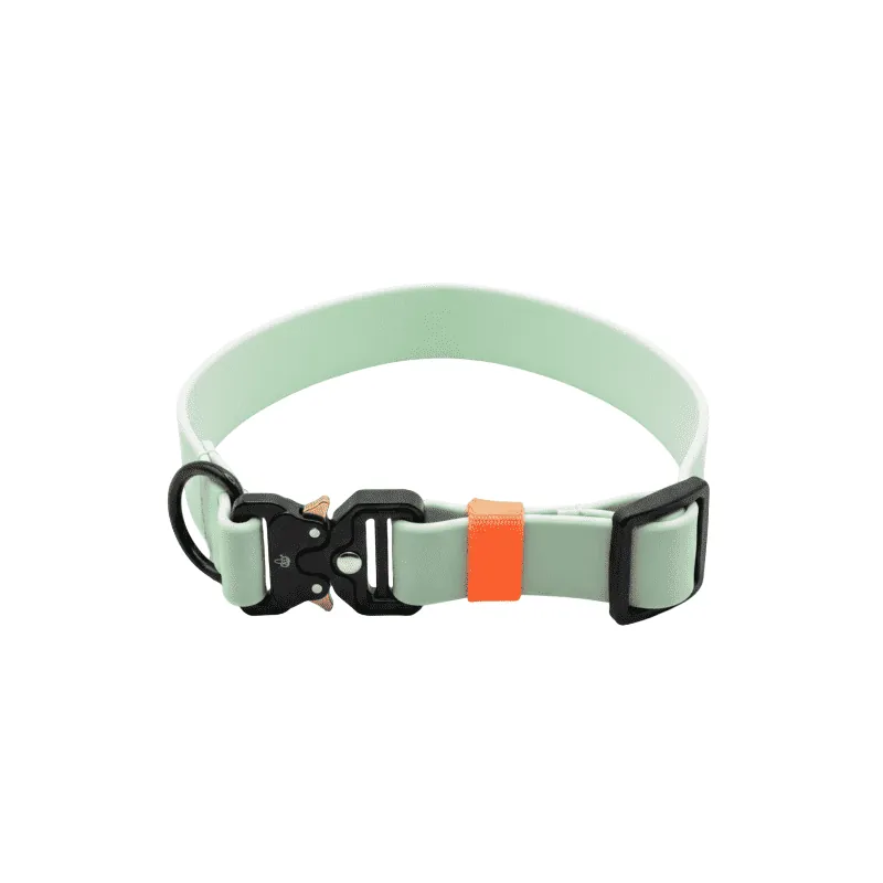 4 Moments - Collar Pvc Verde Menta - Naranja