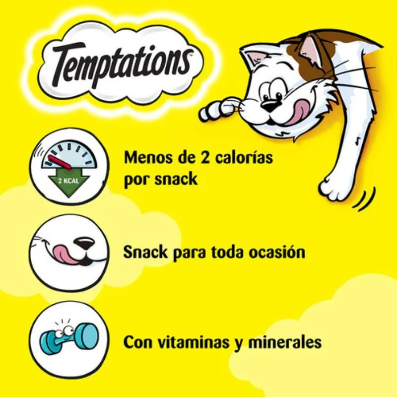 Temptations - Snack Para Gatos Adultos Camarón
