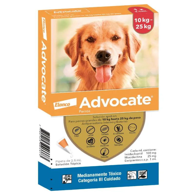 Advocate - Perros De 10 Hasta 25 Kg.