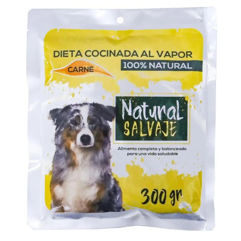 Salvaje - Dieta Cocinada Al Vapor Natural sin Refrigeración de Carne