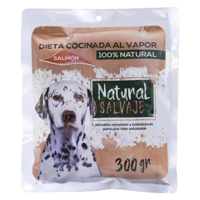 Salvaje - Dieta Cocinada Al Vapor Natural sin Refrigeración de Salmón