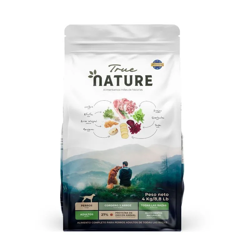 True Nature - Alimento Perros Adultos Todas Las Razas Cordero y Arroz