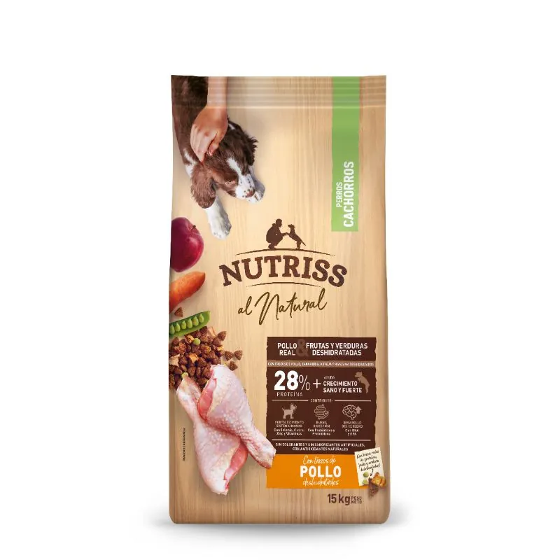 Nutriss - Al Natural Perros Cachorros Pollo, Frutas Y Verduras