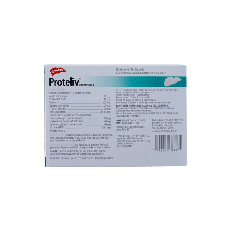 Holliday - Proteliv Comprimidos