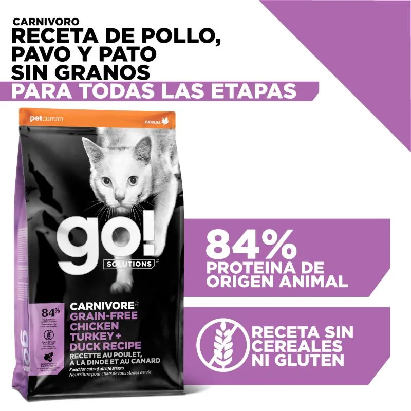 Go! - Carnivore Grain-Free Chicken Turkey+Duck Cat