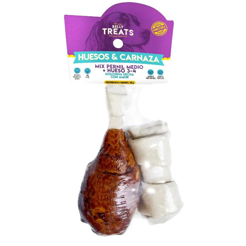 Belly Treats - Mix Pernil + Hueso 3 -4