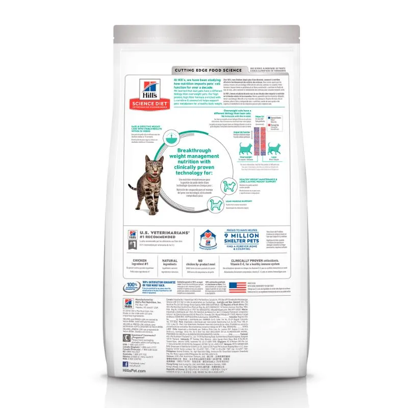 Hills Sd - Perfect Weight Alimento Gato Peso Perfecto Sabor Pollo