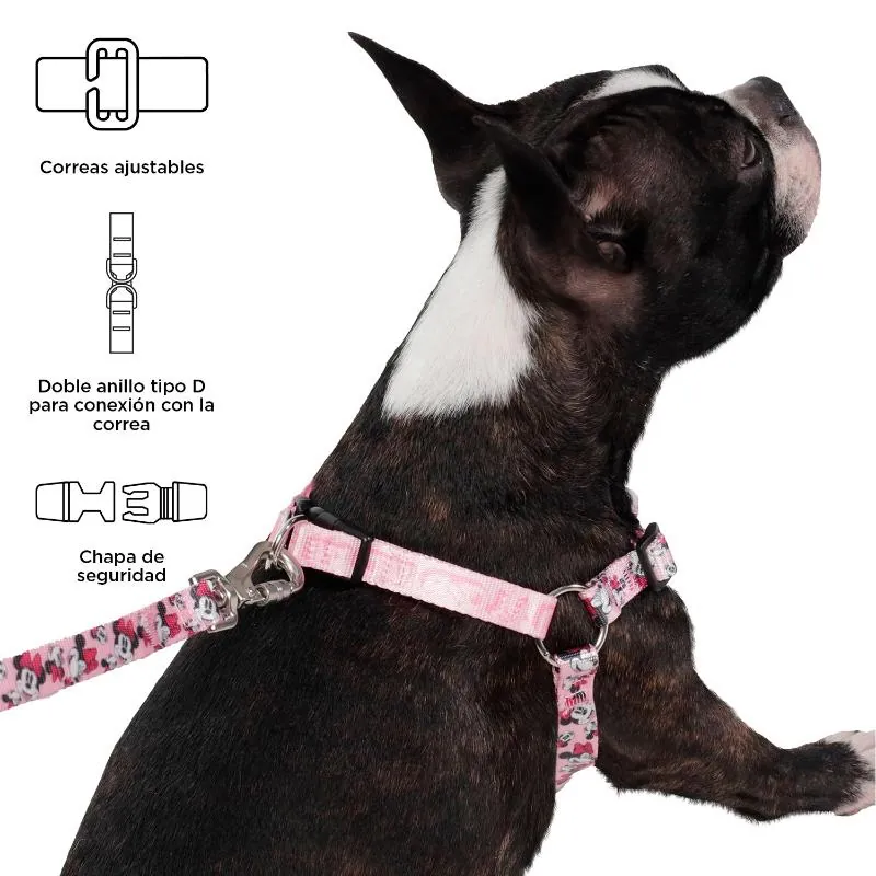 Totto Pets - Arnés de Caminata Brunno Minnie Mouse Rosado