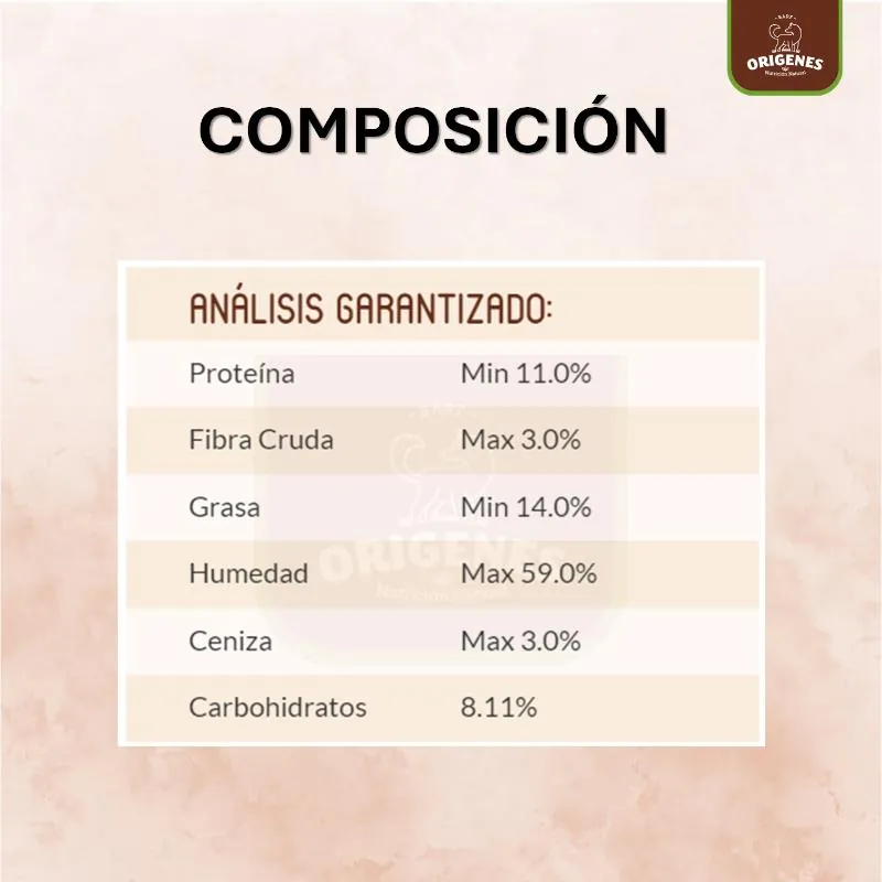 Barf Origenes - Alimento Congelado Menú Marino Salmón