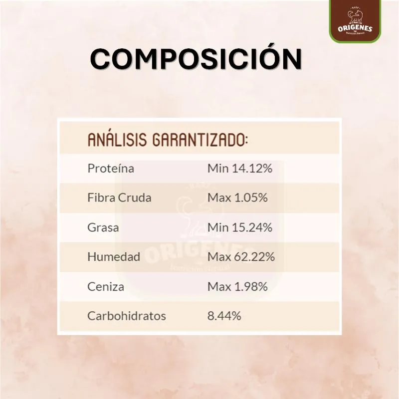 Barf Origenes - Alimento Congelado Menú Cachorros Carne de Pollo