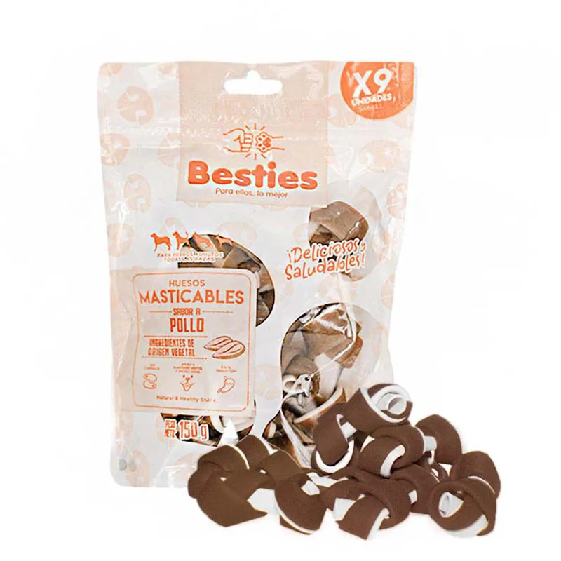 Besties - Huesos Masticables Mini Sabor Pollo